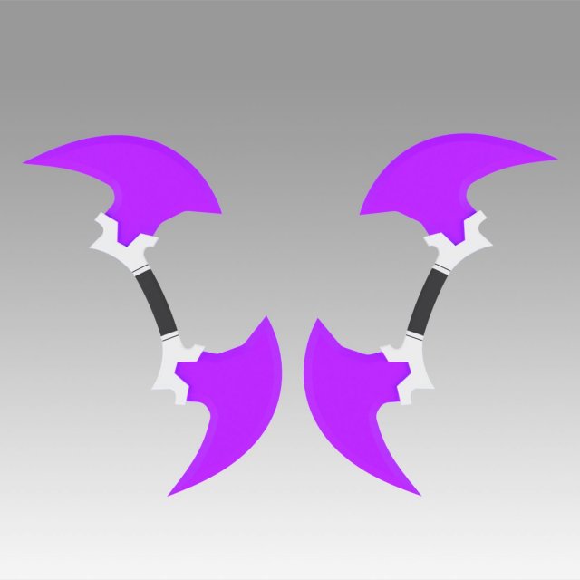 league of legends soul reaver draven the executioner sickle 3D 打印模型 .c4d .max .obj .3ds .fbx .stl .blend 
