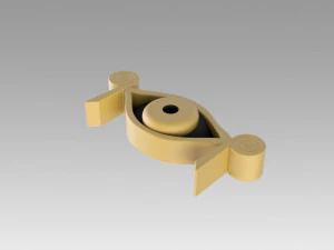 yu-gi-oh yugioh duel monsters isis ishtar necklace cosplay prop 3D Print Model