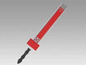 guilty gear sol badguy sword cosplay prop 3D Print Model