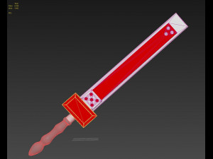 guilty gear sol badguy sword cosplay prop Modello di stampa 3D