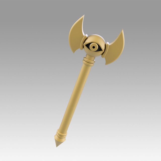 yu-gi-oh yugioh duel monsters marik ishtar cane cosplay prop 3D Принт Модель .c4d .max .obj .3ds .fbx .stl .blend 