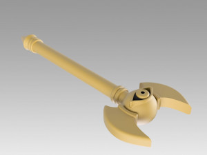 yu-gi-oh yugioh duel monsters marik ishtar cane cosplay prop 3D Принт Модель