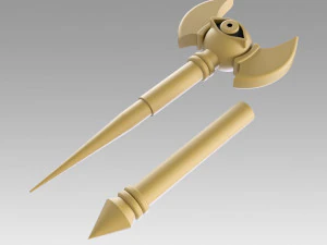 yu-gi-oh yugioh duel monsters marik ishtar cane cosplay prop 3D Print Model