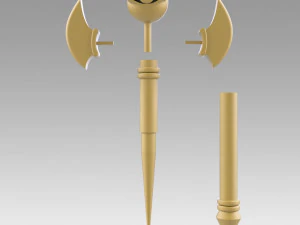 yu-gi-oh yugioh duel monsters marik ishtar cane cosplay prop 3D Print Model