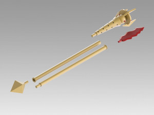 world of warcraft wow blood elf mage staves cosplay prop 3D Print Model