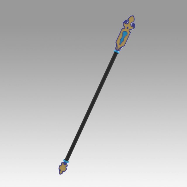 tales of zestiria the x mikleo staves cosplay prop 3D Print Model .c4d .max .obj .3ds .fbx .stl .blend 