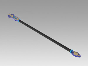 tales of zestiria the x mikleo staves cosplay prop 3D Print Model