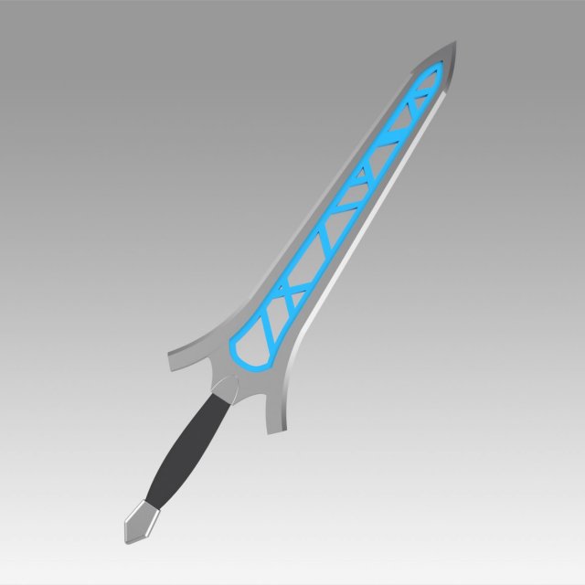 fire emblem awakening brave sword cosplay prop 3D Print Model .c4d .max .obj .3ds .fbx .stl .blend 