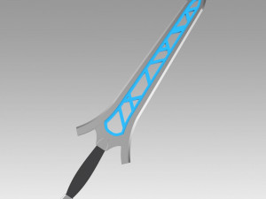 fire emblem awakening brave sword cosplay prop 3D 프린트 모델