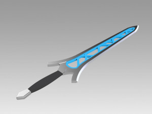 fire emblem awakening brave sword cosplay prop 3D Print Model