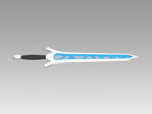 fire emblem awakening brave sword cosplay prop 3D Print Model