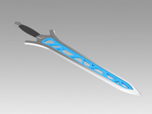 fire emblem awakening brave sword cosplay prop 3D Print Model