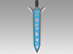 fire emblem awakening brave sword cosplay prop 3D Print Model