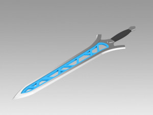 fire emblem awakening brave sword cosplay prop 3D Print Model