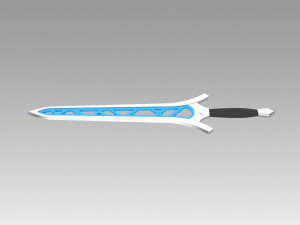 fire emblem awakening brave sword cosplay prop 3D Print Model