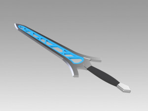 fire emblem awakening brave sword cosplay prop 3D Print Model