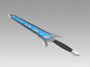 fire emblem awakening brave sword cosplay prop 3D Print Model