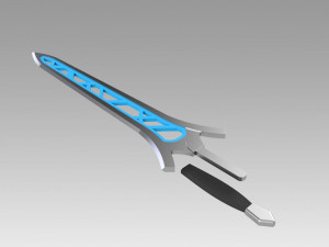 fire emblem awakening brave sword cosplay prop 3D Print Model