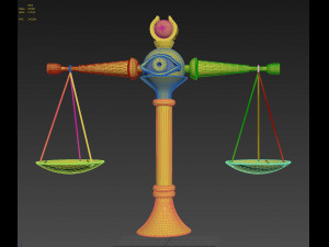 yu gi oh yugioh duel monsters shadi libra cosplay prop 3Dプリントモデル