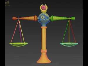 yu gi oh yugioh duel monsters shadi libra cosplay prop 3D Print Model