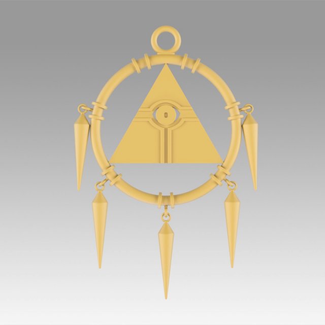 yu gi oh yugioh duel monsters ryo bakura necklace cosplay prop 3D Принт Модель .c4d .max .obj .3ds .fbx .stl .blend 