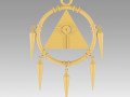 Yu Gi Oh Yugioh Duel Monsters Ryo Bakura Necklace Cosplay Prop 3D-Modell