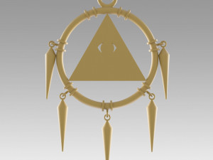 yu gi oh yugioh duel monsters ryo bakura necklace cosplay prop 3D Принт Модель