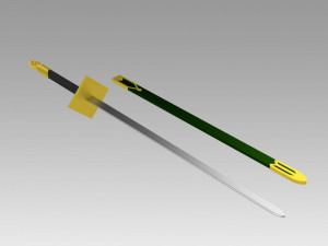 shirayukihime zen wisutaria sword cosplay prop 3D Print Model