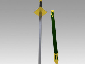 shirayukihime zen wisutaria sword cosplay prop 3D Print Model