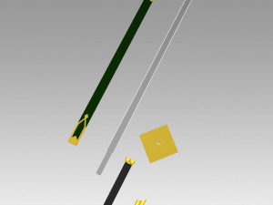 shirayukihime zen wisutaria sword cosplay prop 3D Print Model