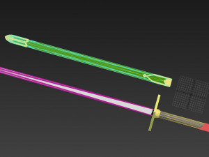 shirayukihime zen wisutaria sword cosplay prop 3D Print Model