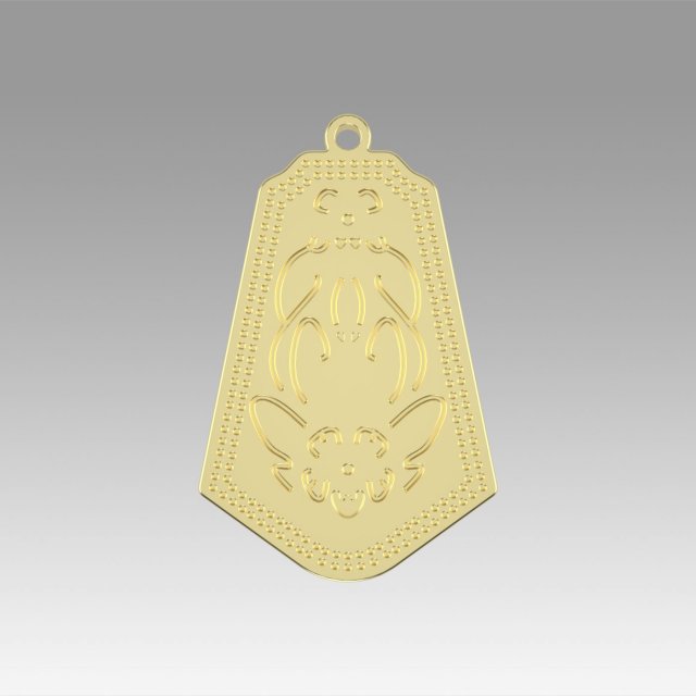 sabrina pendant rabbit cosplay prop 3Dモデル .c4d .max .obj .3ds .fbx .stl .blend 