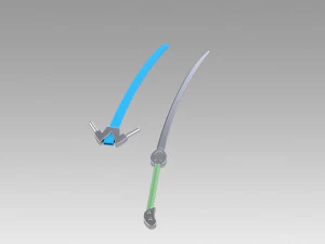 blazblu jin kisaragi frostbite cosplay 3D Print Model