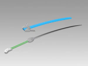 blazblu jin kisaragi frostbite cosplay 3D Print Model