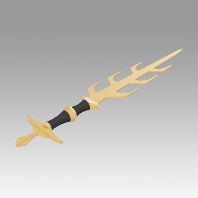 fire emblem awakening asama sword cosplay prop Modelo de impresión 3D .c4d .max .obj .3ds .fbx .stl .blend 