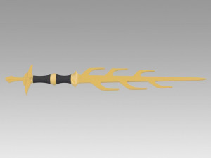 fire emblem awakening asama sword cosplay prop Modelo de impresión 3D