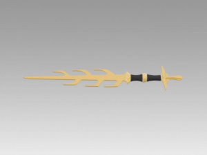 fire emblem awakening asama sword cosplay prop Modelo de impresión 3D