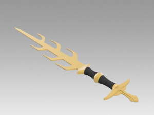 fire emblem awakening asama sword cosplay prop Modelo de impresión 3D