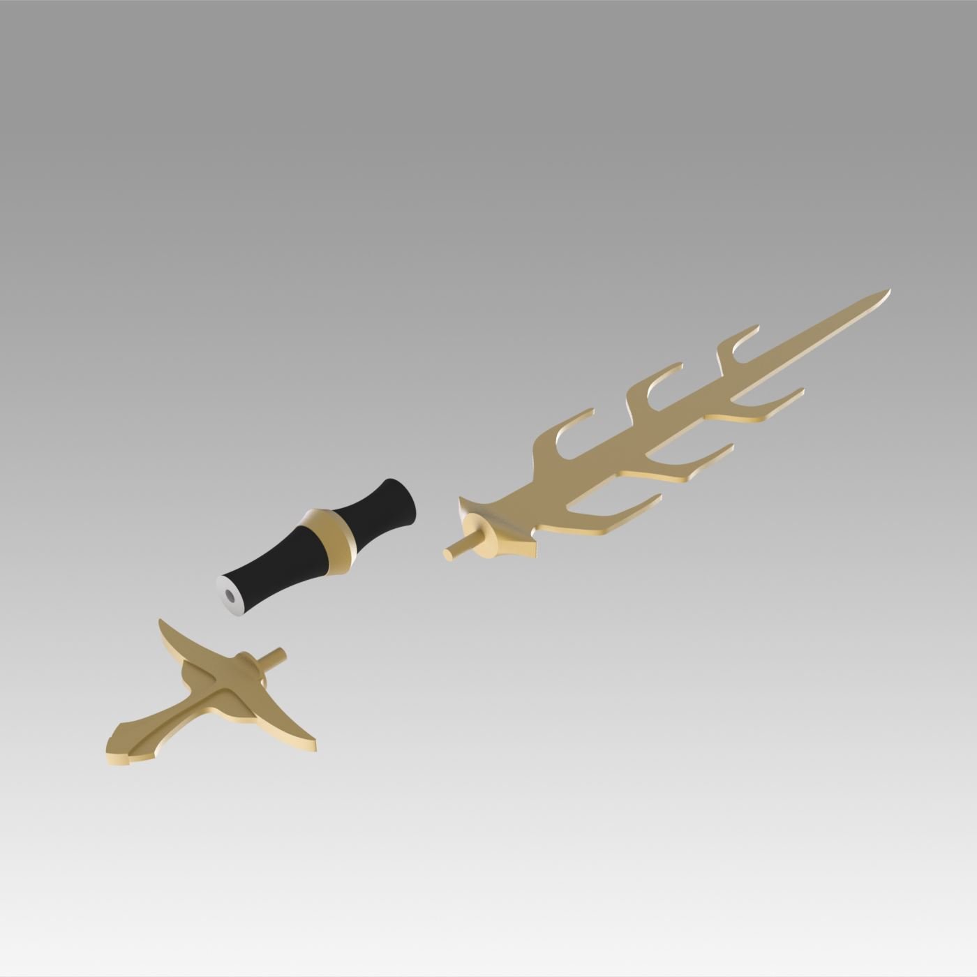 Fire Emblem Awakening Asama Sword Cosplay Weapon Prop 3d Model In