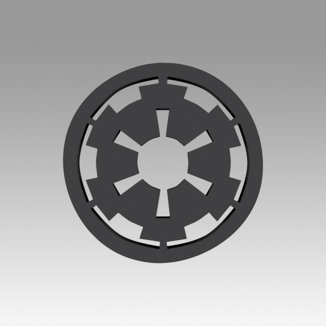 galactic empire symbol logo Modelo de Impressão 3D .c4d .max .obj .3ds .fbx .stl .blend 