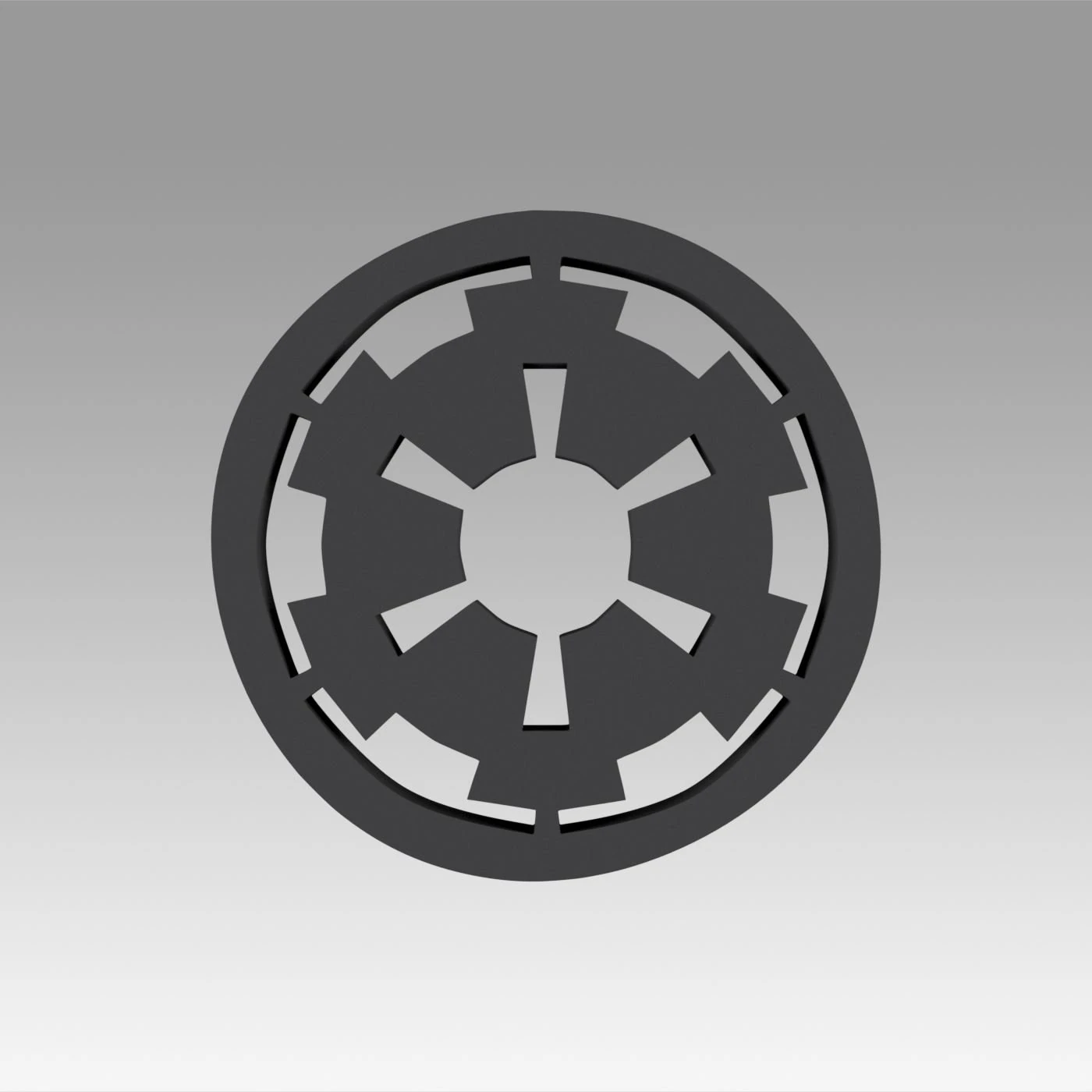 galactic empire symbol logo 3D Print Model .c4d .max .obj .3ds .fbx .stl .blend
