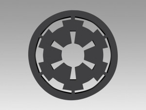galactic empire symbol logo 3D Print Model