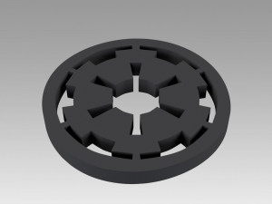 galactic empire symbol logo Modelo de Impressão 3D