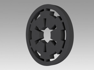 galactic empire symbol logo Modelo de Impressão 3D
