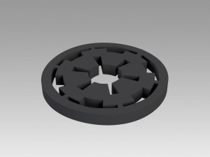 galactic empire symbol logo Modelo de Impressão 3D