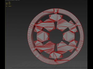 galactic empire symbol logo Modelo de Impressão 3D