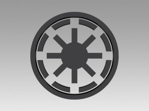 galactic republic galactic empire symbol logo Modelo de Impressão 3D