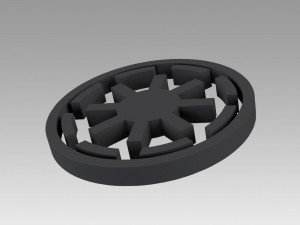 galactic republic galactic empire symbol logo 3Dプリントモデル