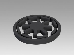 galactic republic galactic empire symbol logo 3Dプリントモデル