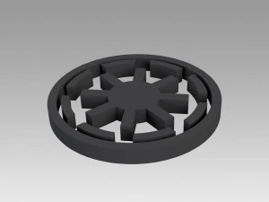 galactic republic galactic empire symbol logo 3D Print Model